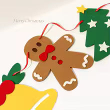 fête de noël mur lumineux bannière maison décorations de noël chambre fond décor